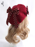 Polka Dots Bow Sweet Lolita Beret