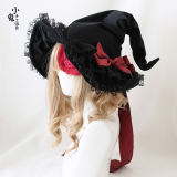 Flower Bow Halloween Witch Hat