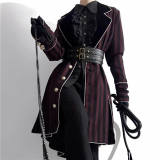 Little Dipper Blood Poetry Stripe Lolita Coat