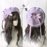 Lace Bow Vintage Lolita Beret