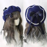 Lace Bow Vintage Lolita Beret