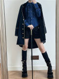 Little Dipper Blood Poetry Stripe Lolita Coat