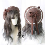 Lace Bow Vintage Lolita Beret