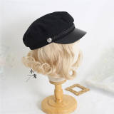 Wool Peaked Cap Vintage Hat