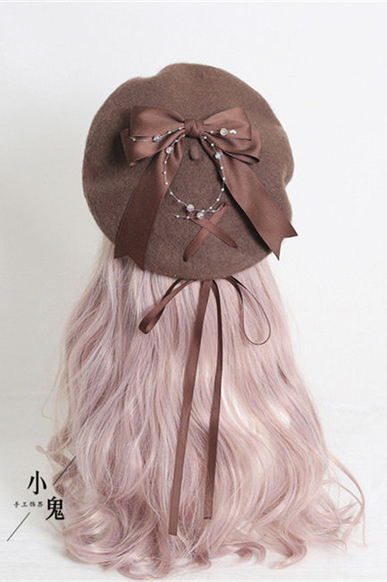 Sweet Bow Ribbon Lolita Beret