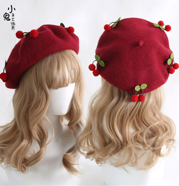 Sweet Cherry Lolita Beret