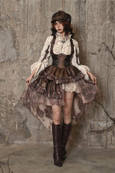 Blood Supply Journey into Exile Steampunk Dress, Blouse and Petticoat
