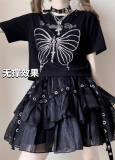Butterfly Girl Punk Skirt, T-shirt  and  Accessories