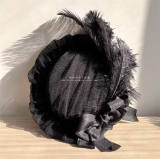 Hand-made Dots Yarn Flat Hat