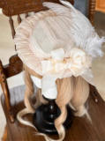 Hand-made Dots Yarn Flat Hat