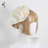 Flowers Bows Lace Flat Hat