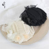 Flowers Bows Lace Flat Hat