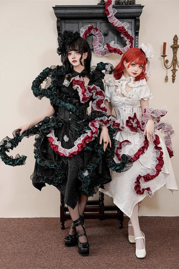 Cthulhu Tentacle Shape Adjustable Petticoat and OP Dress
