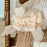 Hand-made Dots Yarn Flat Hat