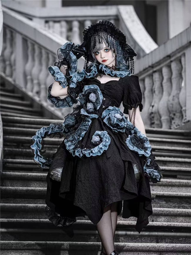 Cthulhu Tentacle Shape Adjustable Petticoat and OP Dress