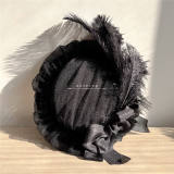 Hand-made Dots Yarn Flat Hat