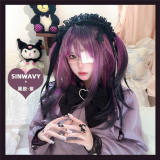 Purple Ombre Midi Lolita Wigs