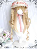 Gold Long Curly Ponytails Lolita Wigs