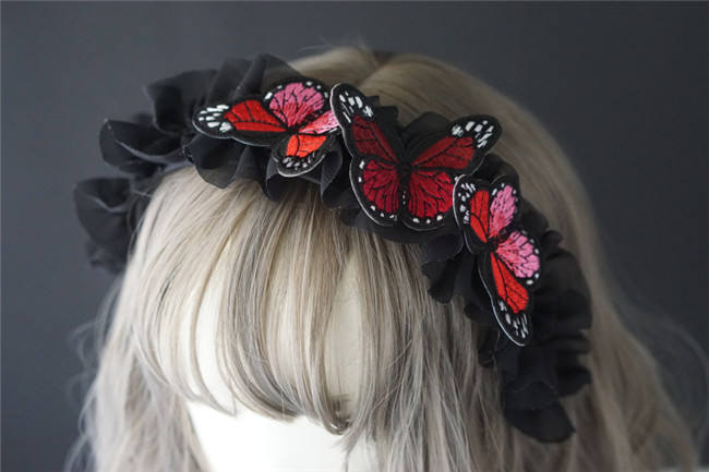 Strange Sugar Butterfly Gothic Headdress