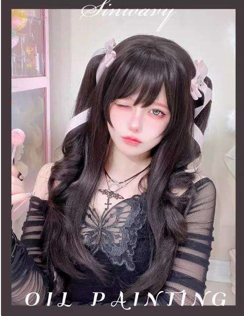 Long Curly Ponytails Blonde Lolita Wigs