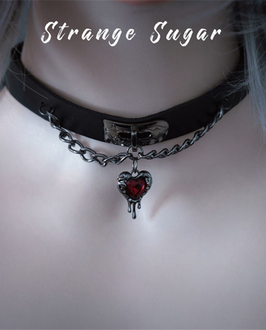 Strange Sugar Dark Black Choker