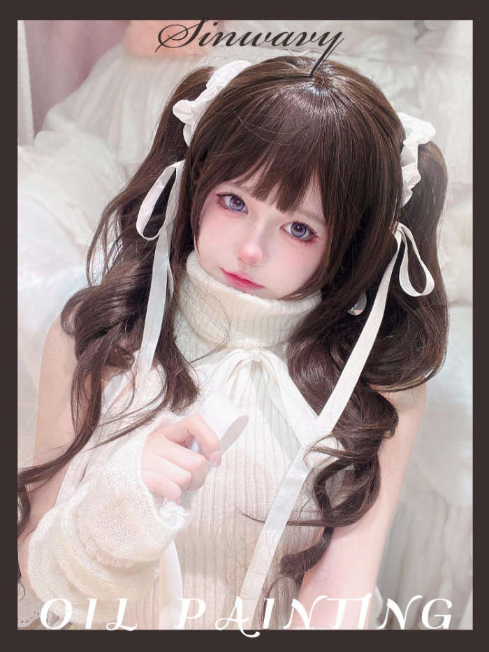 Long Curly Ponytails Blonde Lolita Wigs