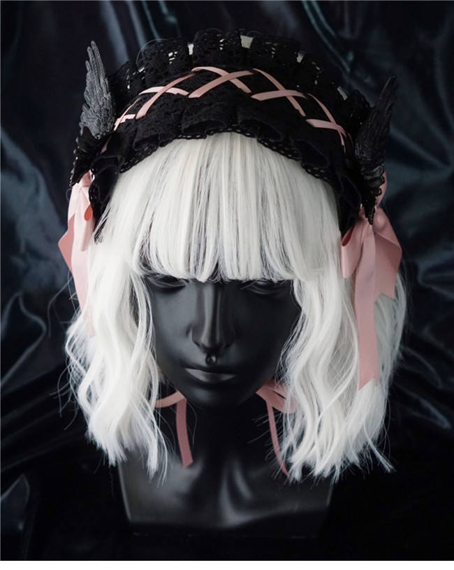 Strange Sugar Lace Wings Halloween Lolita Headband