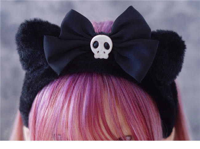 Strange Sugar Kitten Ears Plush Gothic Headdress