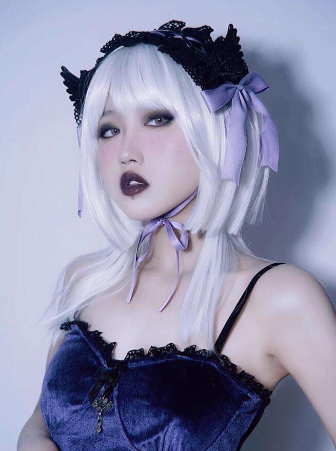 Strange Sugar Lace Wings Halloween Lolita Headband