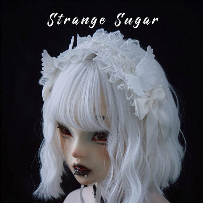 Strange Sugar White Wings Gothic Lolita Headband