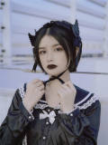 Strange Sugar Lace Wings Halloween Lolita Headband