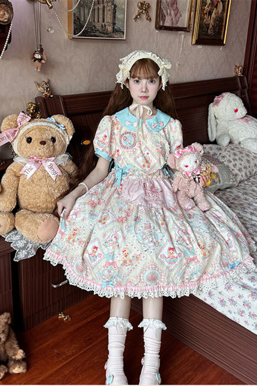 Sheep Party Peter Pan Collar Plus Size Lolita Dress