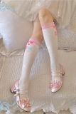 Bunny and Bear Polka Dots Lolita Socks