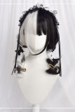 Black White Split Halloween Lolita Wig