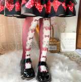 Strawberry Bowknots Sweet Lolita Tights