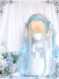 Yellow Blue Ombre Long Straight Lolita Wig