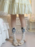 Roji Flower Print Cotton Lolita Socks