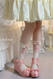 Roji Flower Print Cotton Lolita Socks