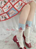 Roji Plaid Cherry Cotton Lolita Socks