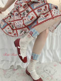 Roji Plaid Cherry Cotton Lolita Socks