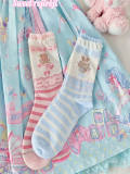 Roji Bear Cake Cotton Lolita Socks