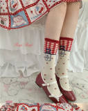 Roji Plaid Cherry Cotton Lolita Socks