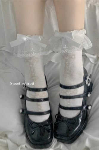 Sweet Cross Cotton Lolita Short Socks