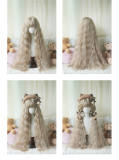 Corn Stigma Long Curly Princess Wig 80cm