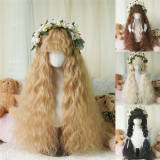 Curly Bang Long Curls Princess Wig 80cm