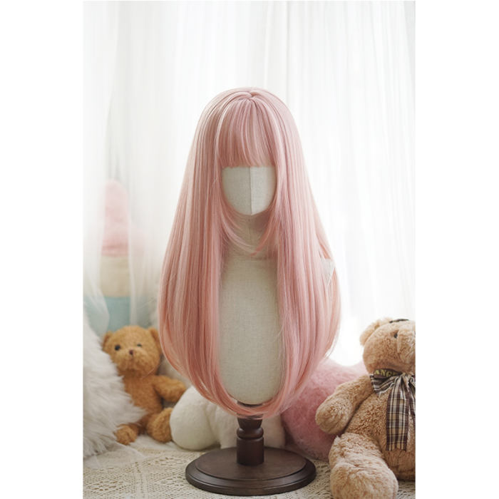 Yuchashui Sweet Long Straight Lolita Wig 60cm