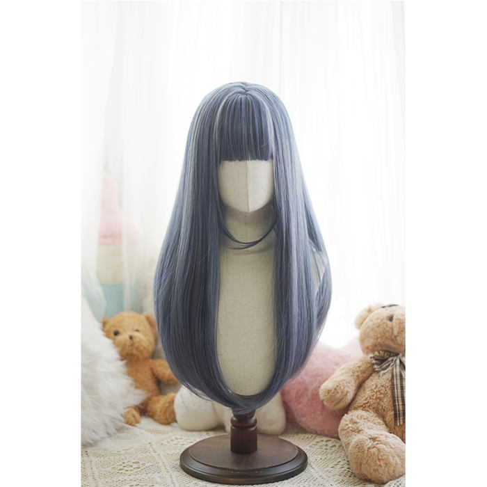 Yuchashui Sweet Long Straight Lolita Wig 60cm