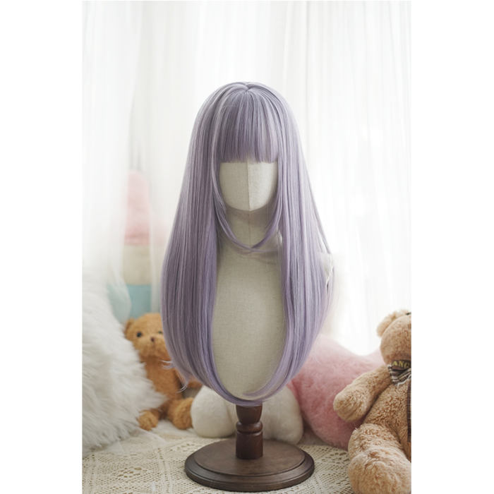 Yuchashui Sweet Long Straight Lolita Wig 60cm