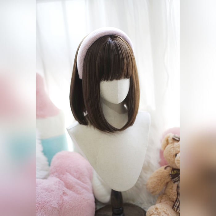 Yuchashui Sweet Bobo Short Lolita Wig 35cm