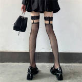 Black Lace Stockings Lady High Socks